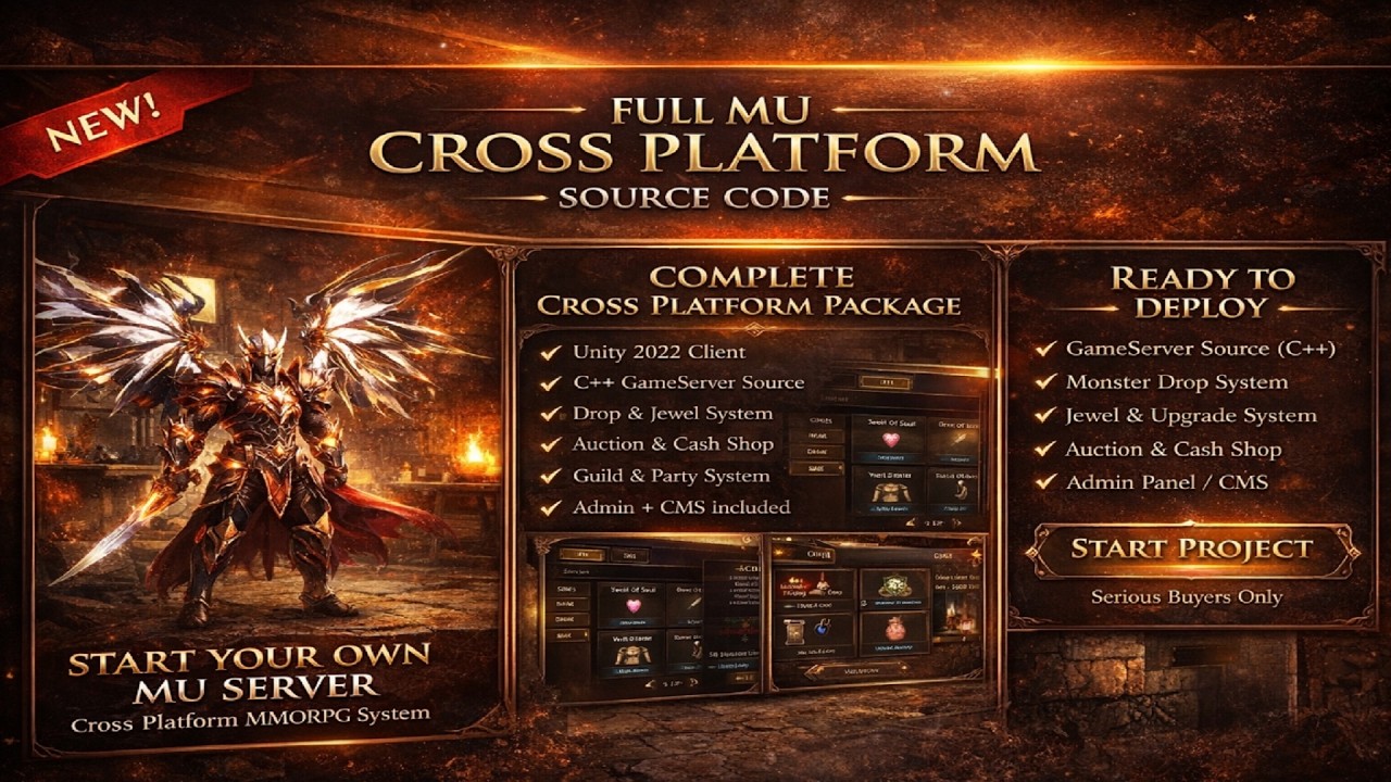 MU Online Cross Platform Source (Mobile + PC)