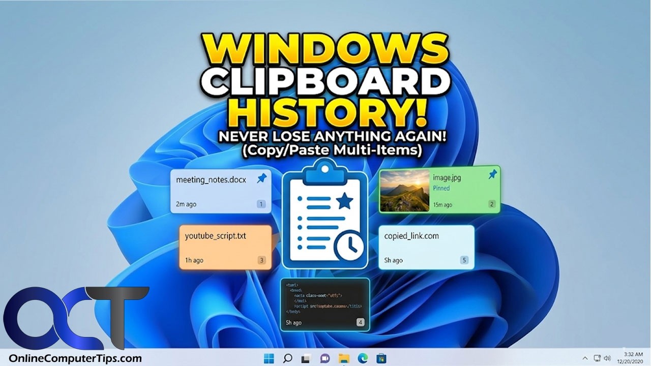 How to Save and Use Multiple Items with Windows Clipboard History