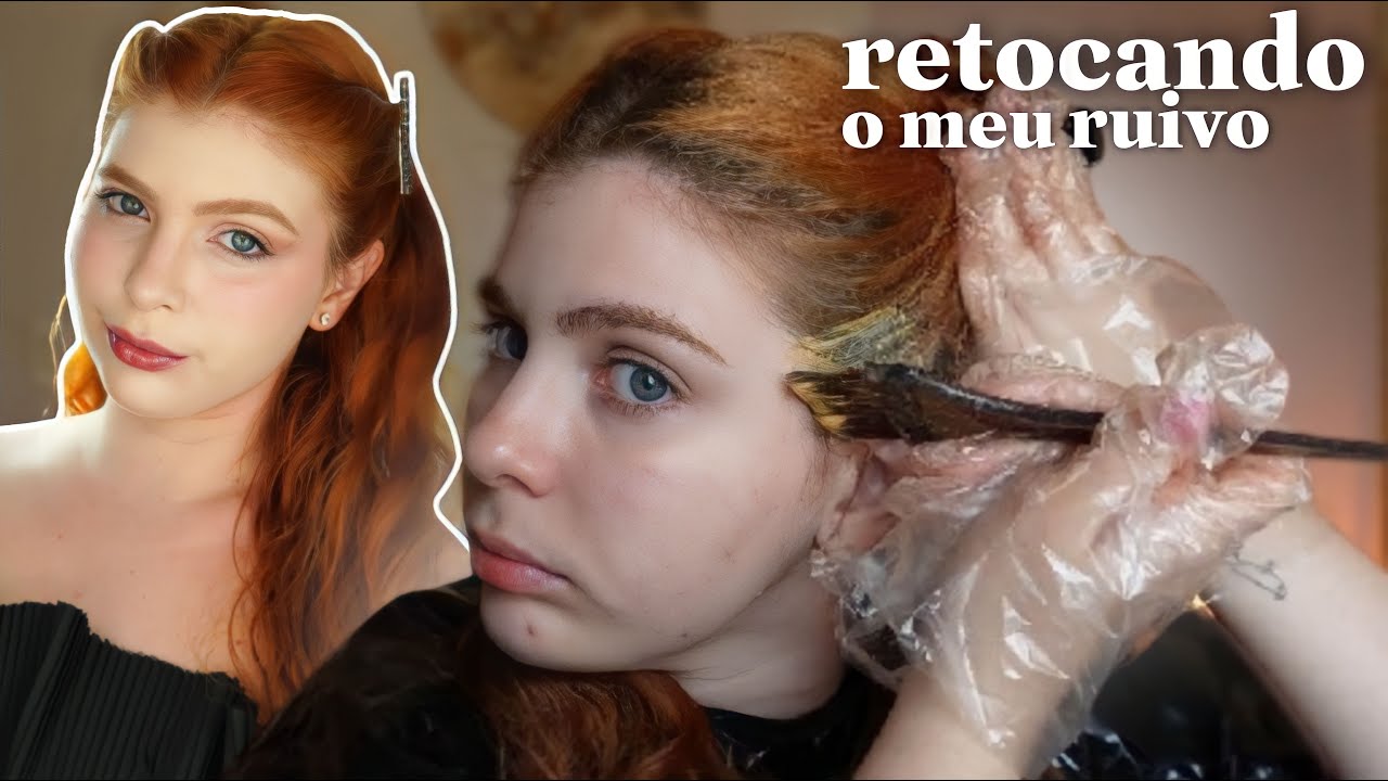 Retocando a raiz do meu cabelo ruivo 9.4 Bio Extratus | Duda Guimarães