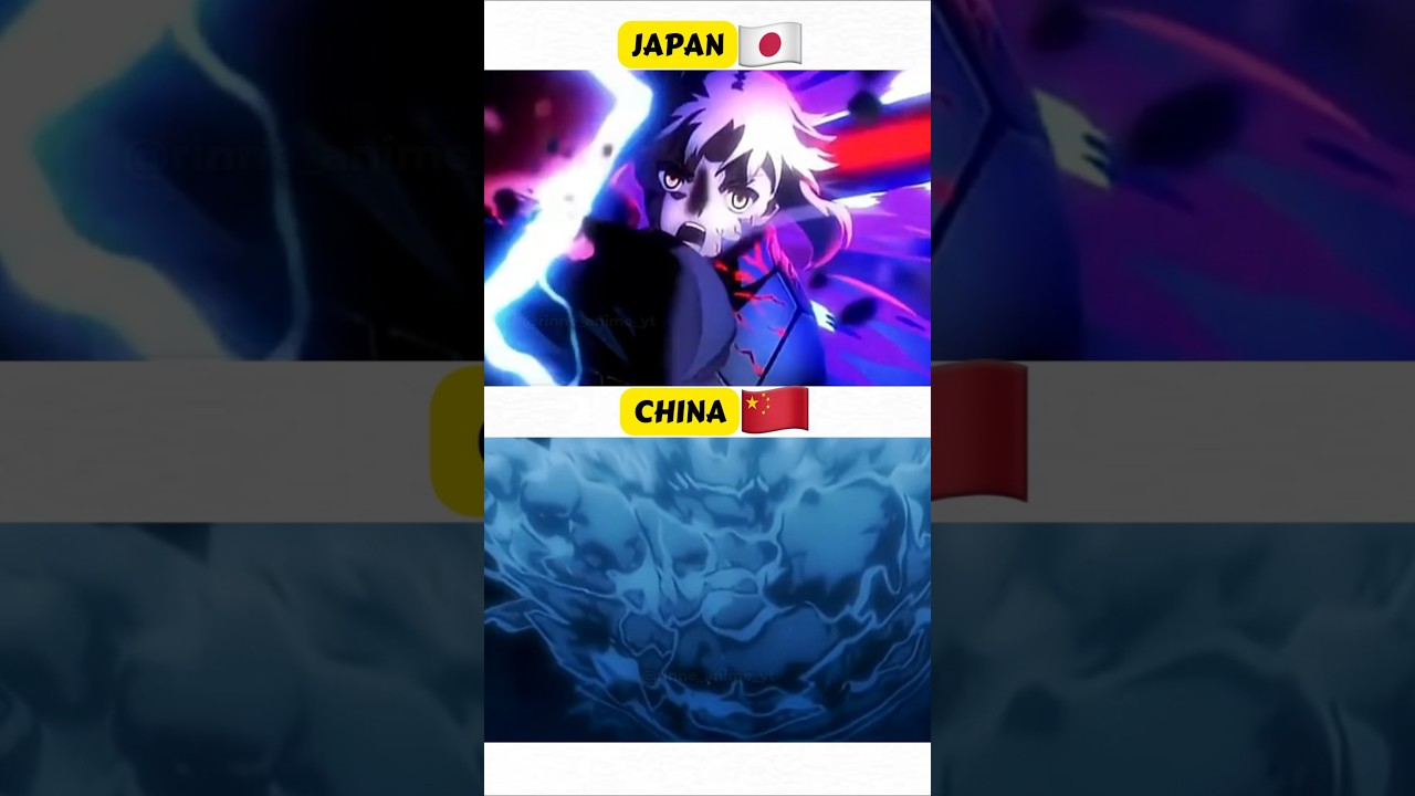 ANIMATION Japan vs China #Anime #Donghua #demonslayer #animation #MAPPA #Japan #China #sololeveling