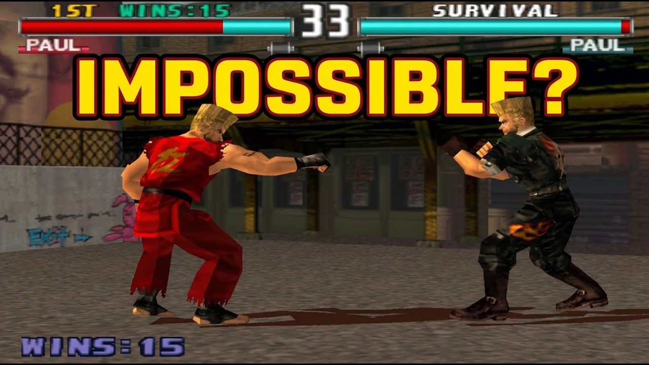 Tekken 3 Paul Survival Mode: IMPOSSIBLE Damage Run! - Part 4