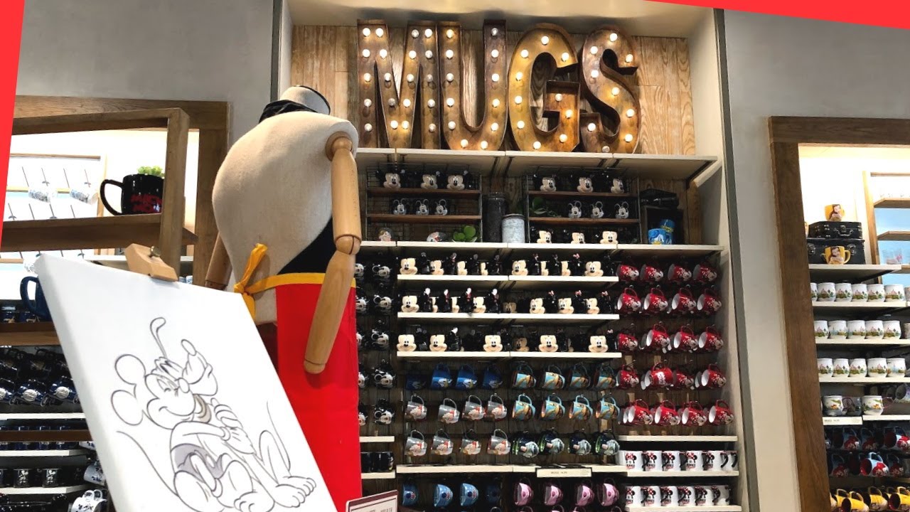 Complete MUG COLLECTION at the WORLD OF DISNEY STORE w/Prices