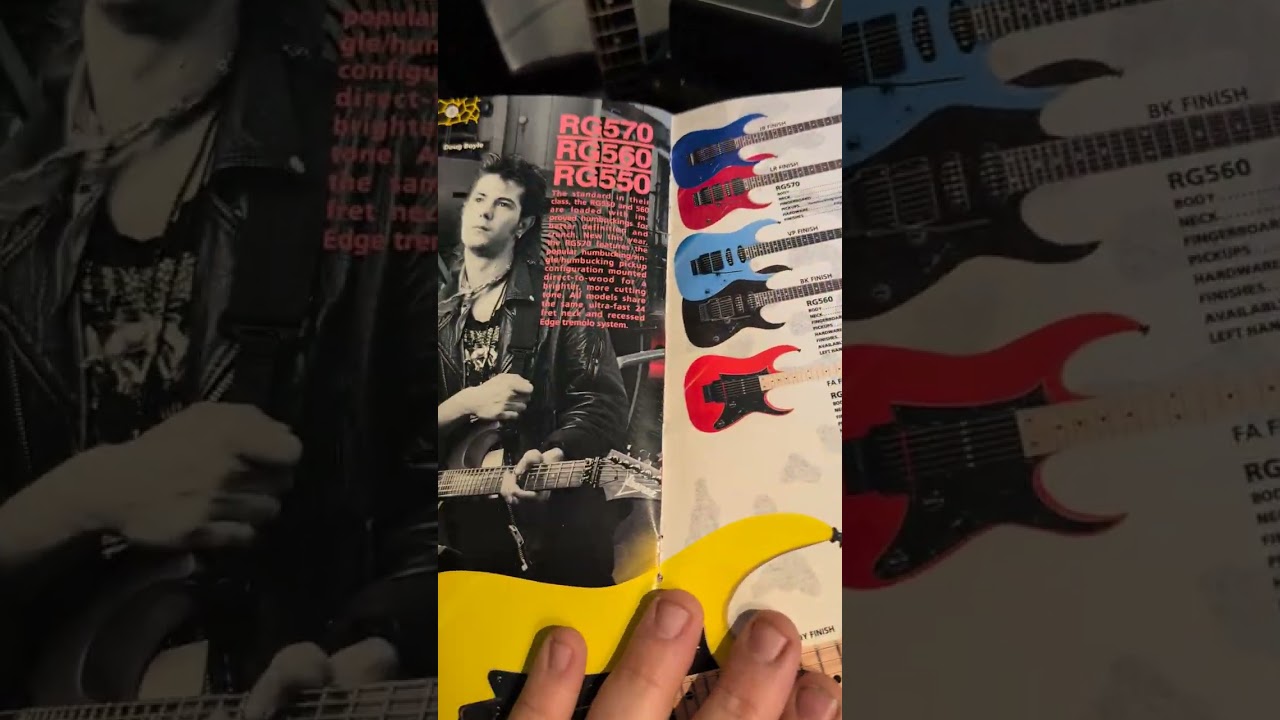 1988 Ibanez Catalog jem 540s  rg550 sabre skolnick #higheroctaveguitars #ibanez #jem #alexskolnick 
