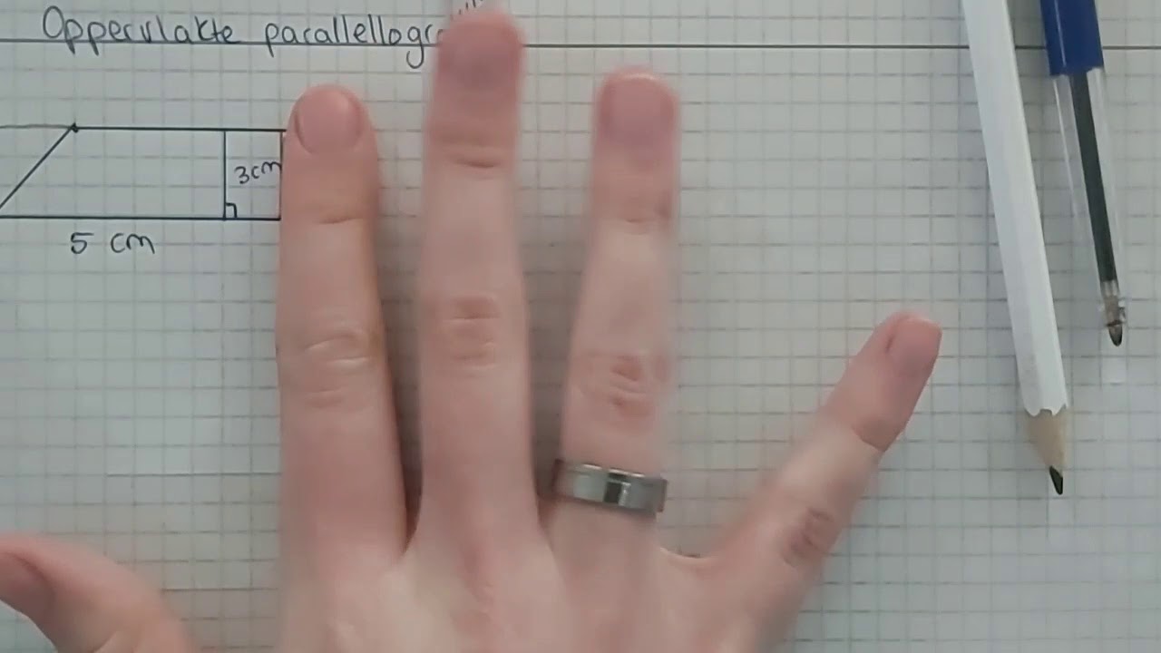 Oppervlakte parallellogram berekenen