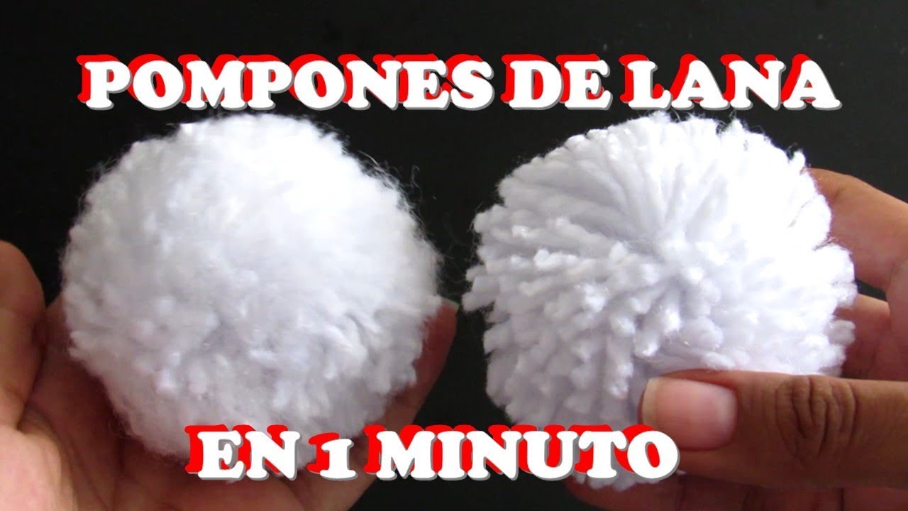 POMPÓN de LANA en 1 MINUTO 😱 FÁCIL y RÁPIDO | Latin DIY