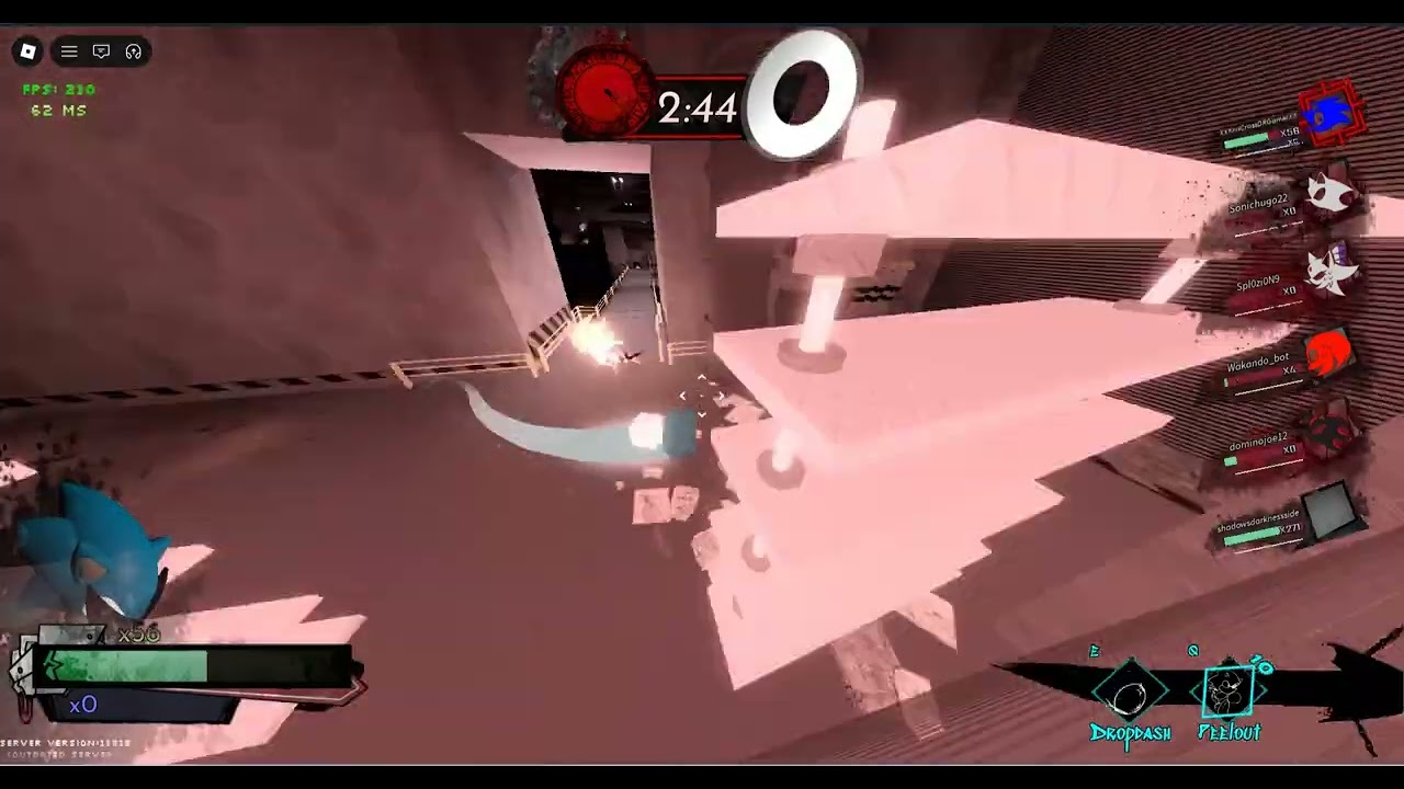 Sonic LMS vs Fleetway (23 HP, 1 dodge, EXE bug abusing)