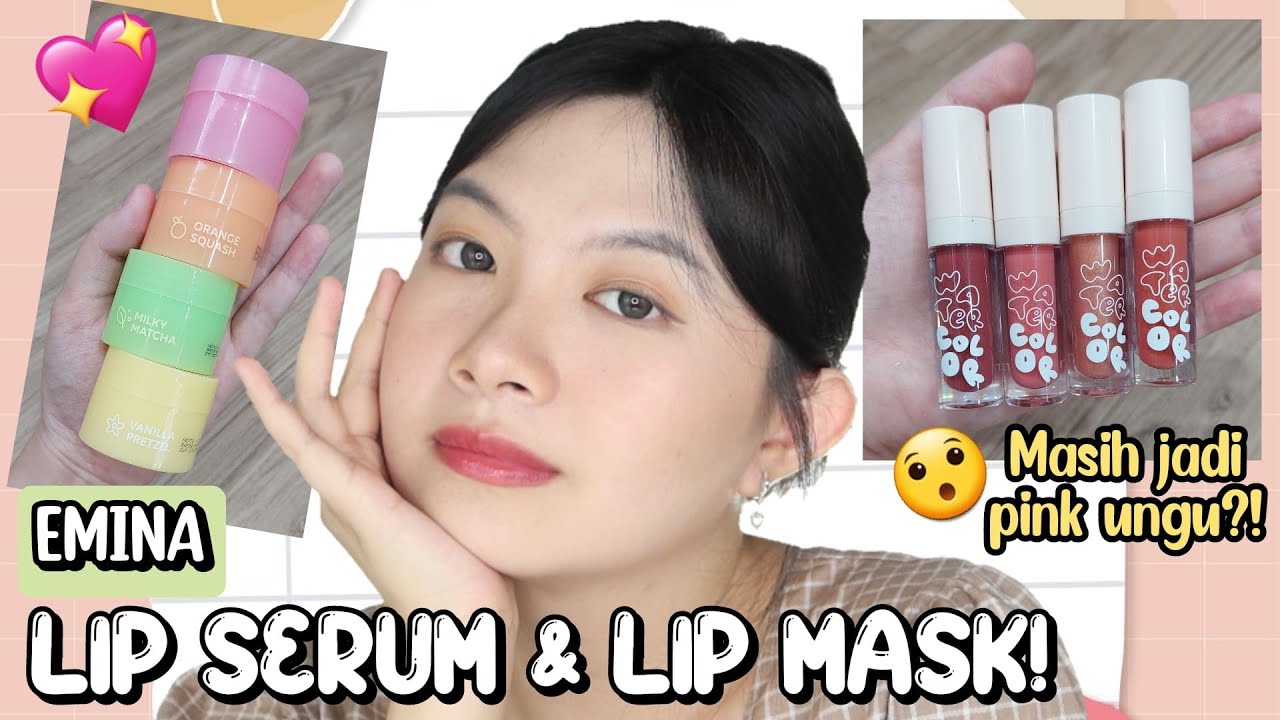 Review Emina Lip Serum & Lip Mask🍊🥨!