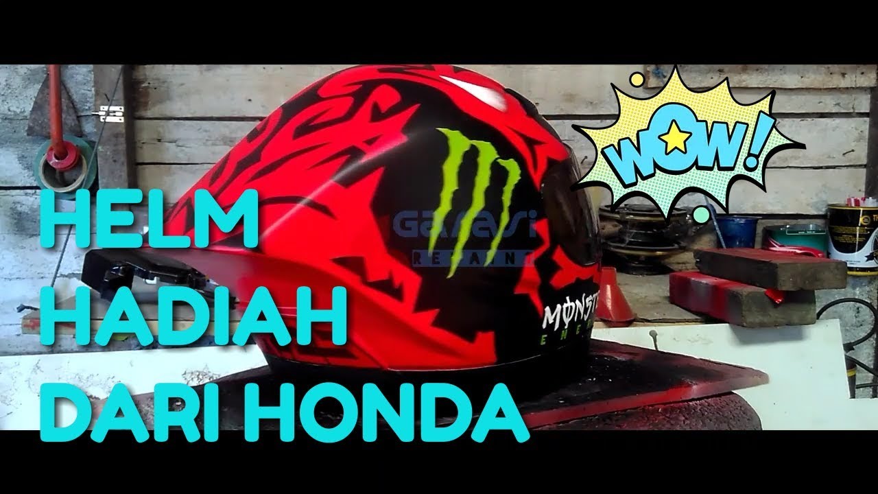 #ModifHelm || helm Hadiah Honda Untuk Lorenzo