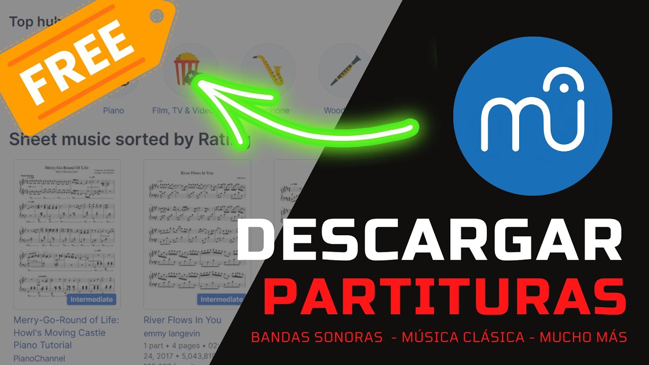 🚀 ► ¿Cómo DESCARGAR PARTITURAS GRATIS? 🤑 *2022* - MuseScore GRATIS ✅
