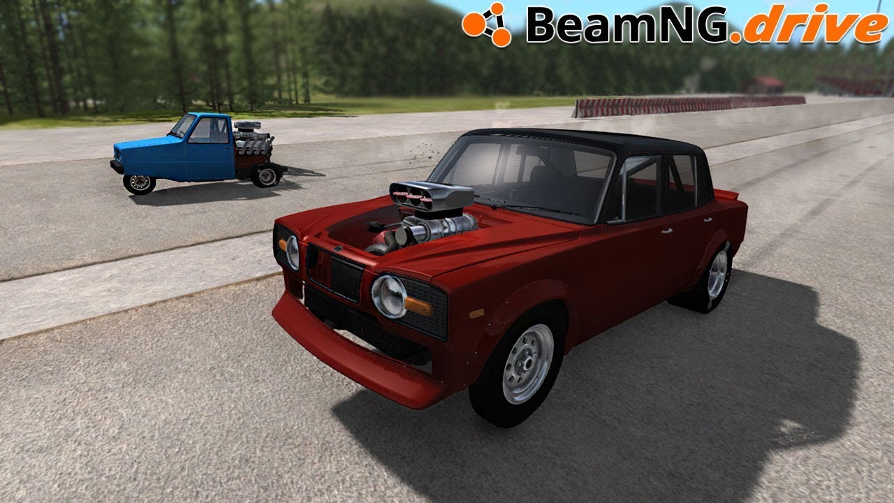 BeamNG.drive - TINY DRAG RACE