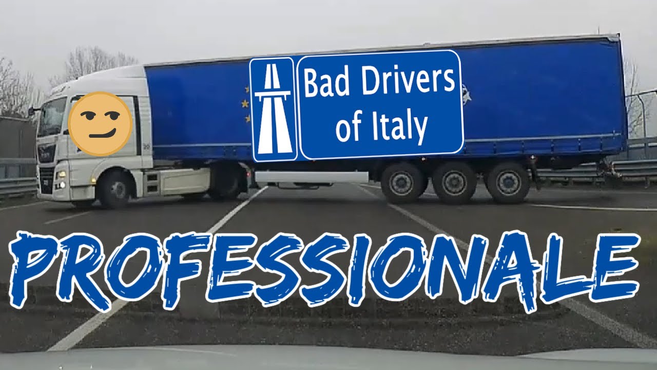 BAD DRIVERS OF ITALY dashcam compilation 11.20 - PROFESSIONALE