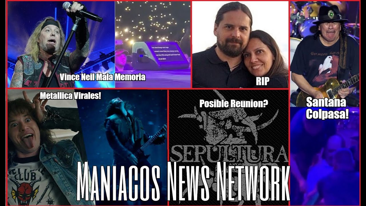 Carlos Santana COLAPSA Sepultura REUNION? Vince Neil , Metallica&StrangerThings🤘RockAsylum Official🤘