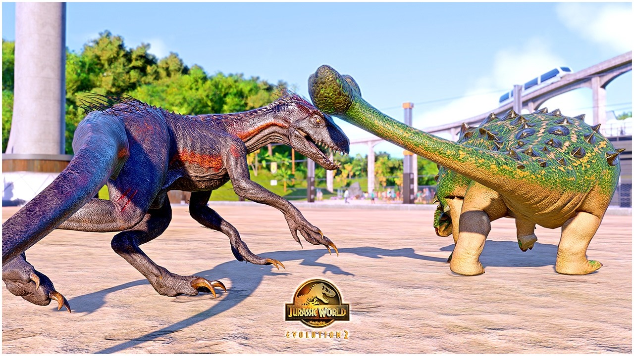 Carnotaurus Toro & 2022, Rexy, Indoraptor, Nasutoceratops 🦖 Jurassic World Evolution 2 Animations