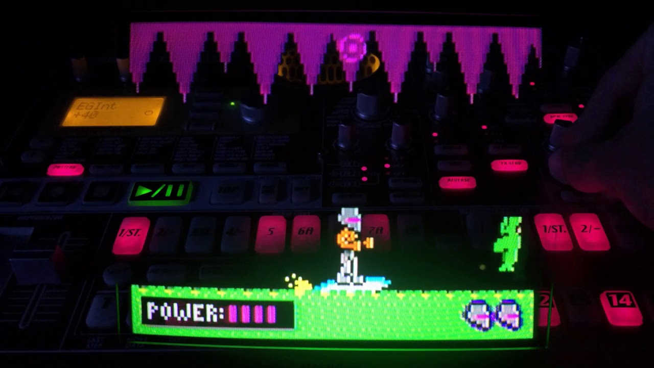 seqfreq 'Acid Reflex' Video-Music Adventure! Electribe ESX-1 jam - Techno + Electro + VGM