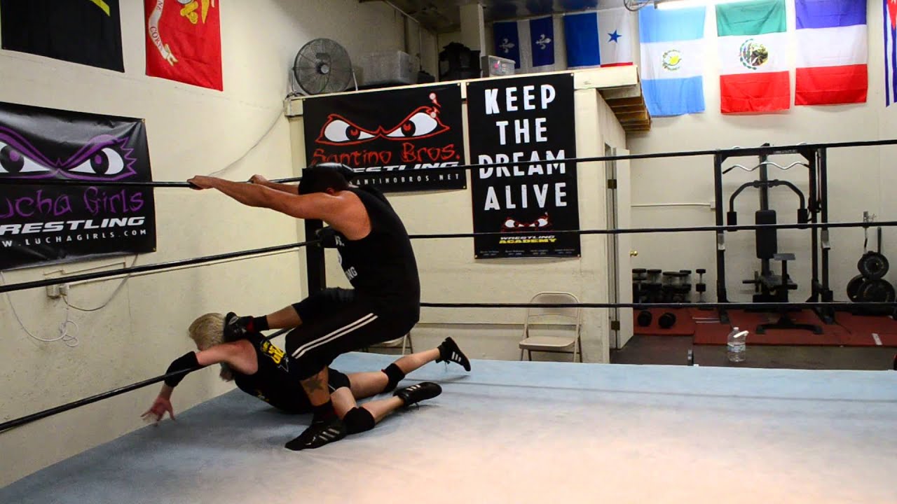 Santino Bros  Wrestling training match Heather Monroe vs Kaos