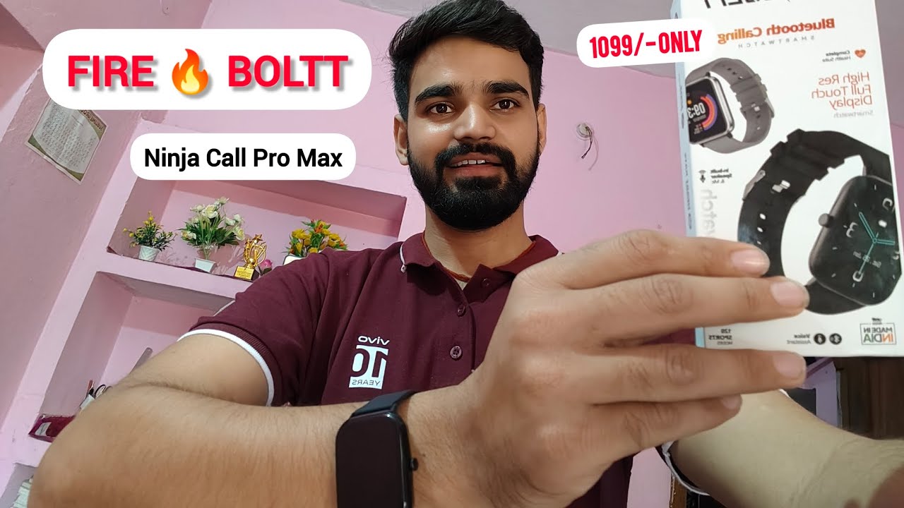 FIRE BOLTT NINJA CALL PRO MAX SMARTWATCH || BEST SMART WATCH UNDER 1K #firebolttninja #fireboltt
