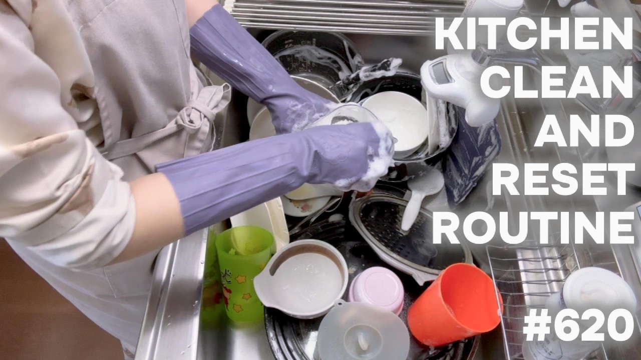 #620 キッチンリセットルーティーン/KITCHEN CLEAN AND RESET ROUTINE.