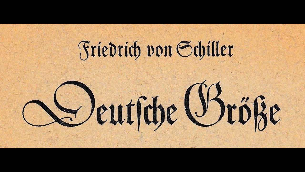 Was ist Deutscher Geist und Deutsche Größe? Schillers Antwort durch Rolands Stimme (EGRO 11d)