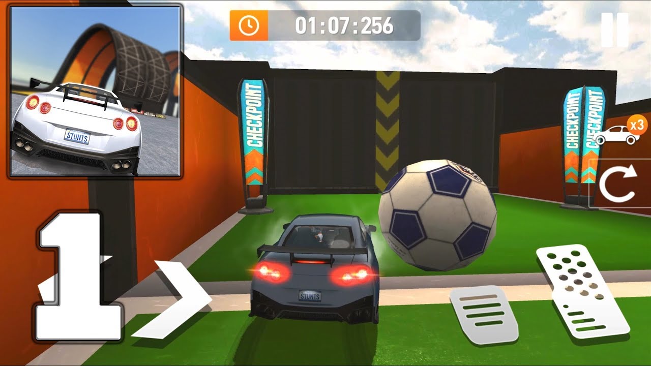 Car Stunt Races: Mega Ramps - Mobile Gameplay Walkthrough Part 1 (iOS, Android)