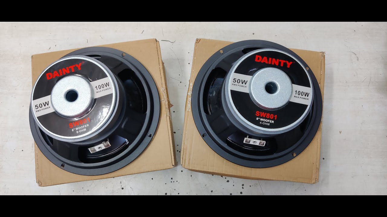 Dainty Woofer Sw801 4 Ohms And 8 Ohms Review And Availability |