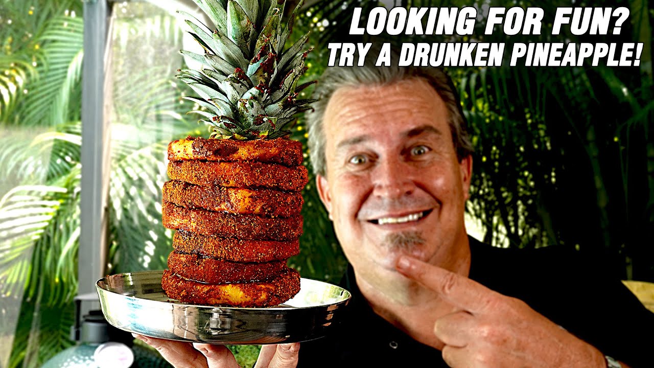 SPICY Drunken Grilled Pineapple - A New Twist on Brazilian Steakhouse Dessert