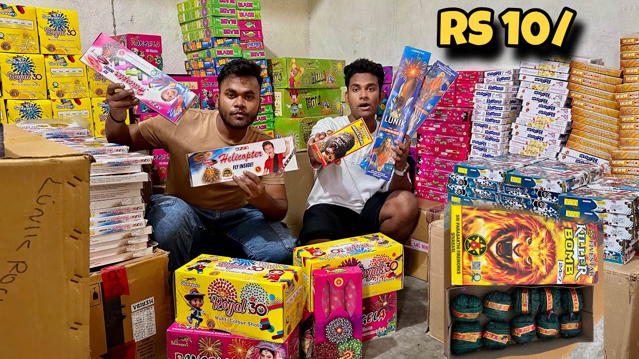 Cheapest Crackers Market In Delhi 2024 Diwali Bummer Offer मात्र ₹10 से शुरू🔥 सस्ते Crackers 2024