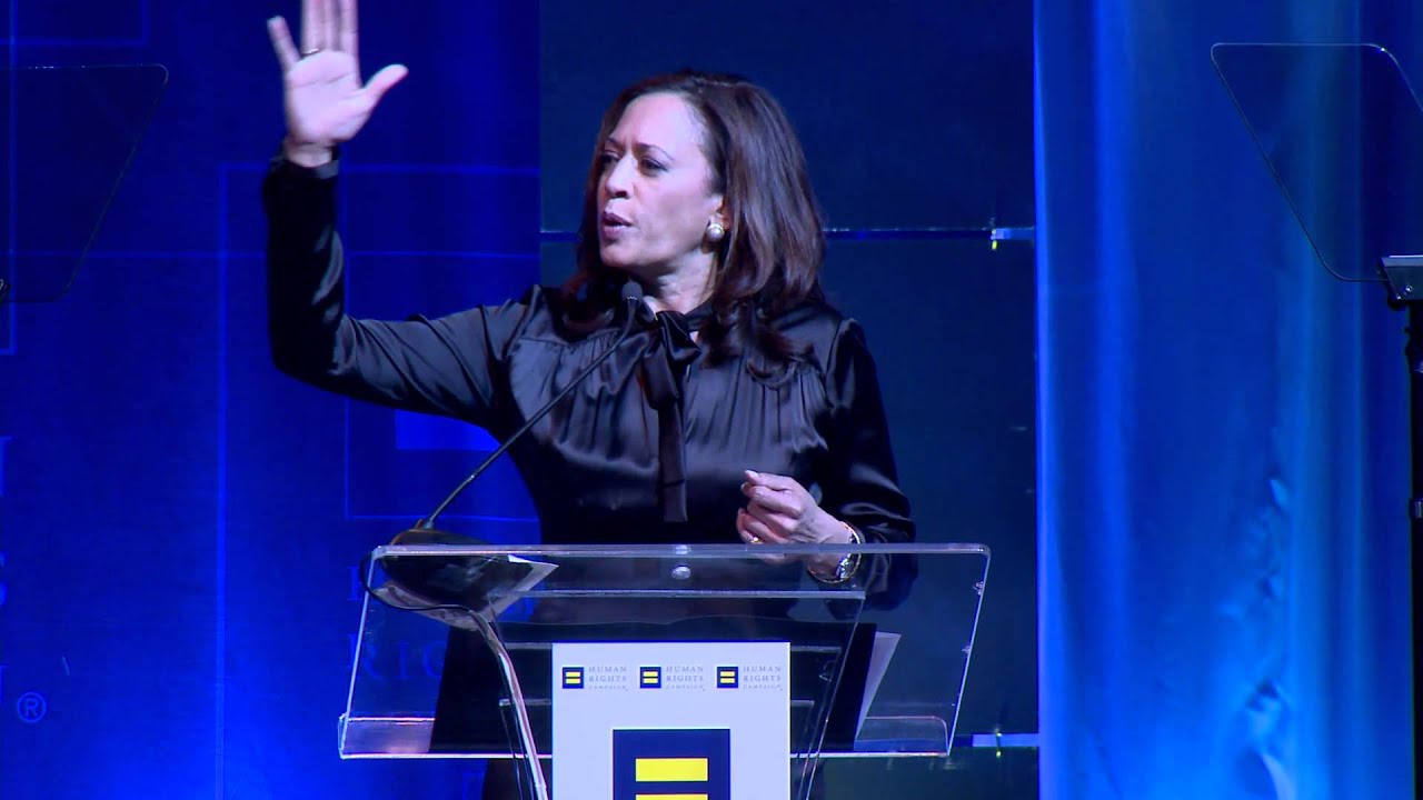 Kamala Harris at the 2014 HRC Los Angeles Gala