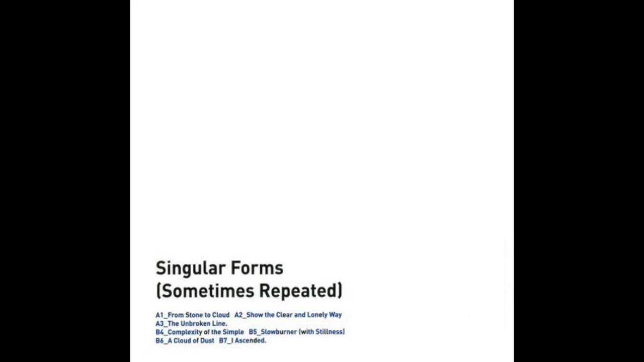 Sylvain Chauveau - Singular Forms (Sometimes Repeated) [Full album stream]