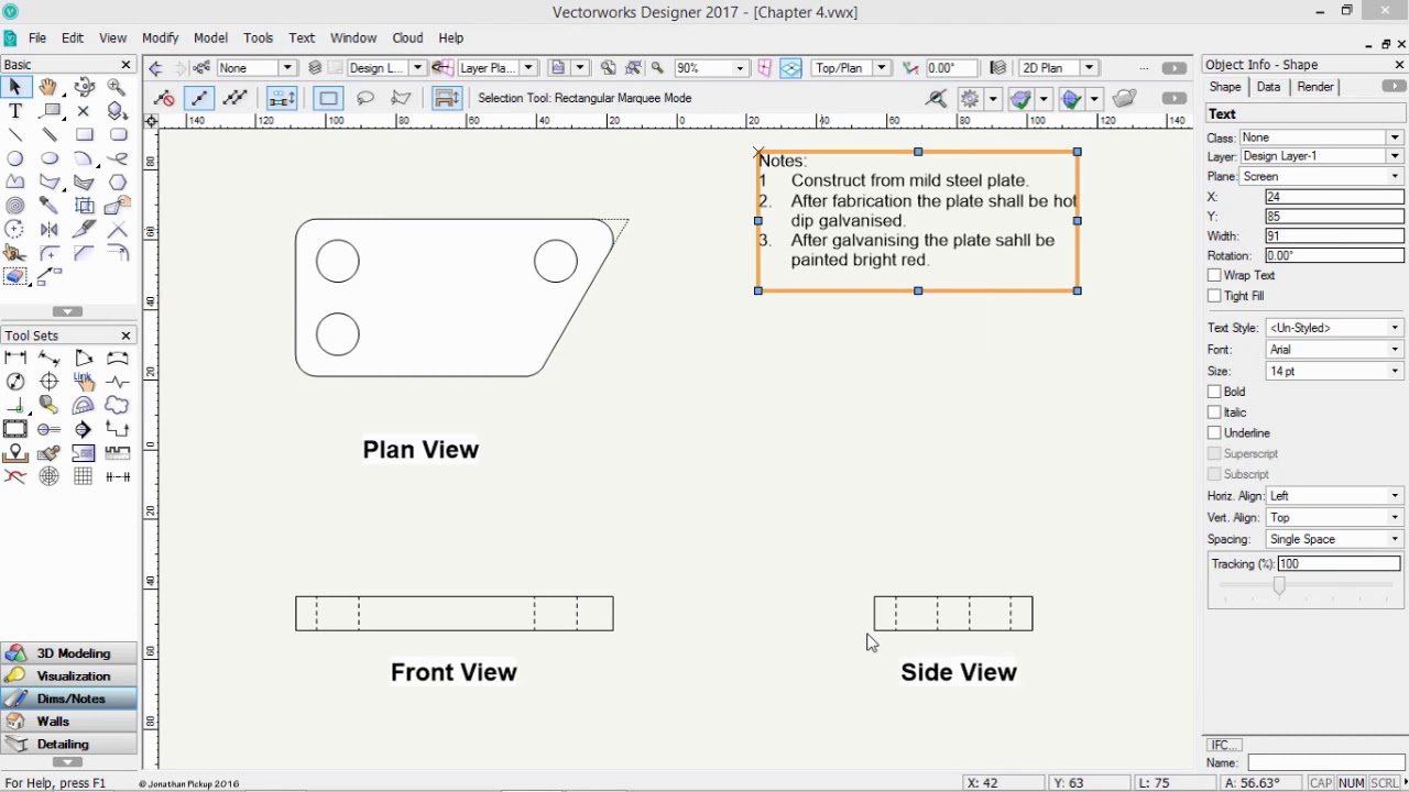 2017 Vectorworks Fundamentals - Text