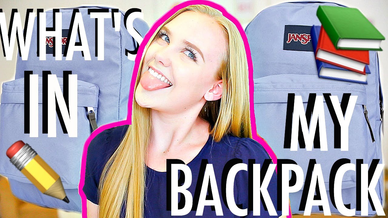 What's In My Backpack 2016