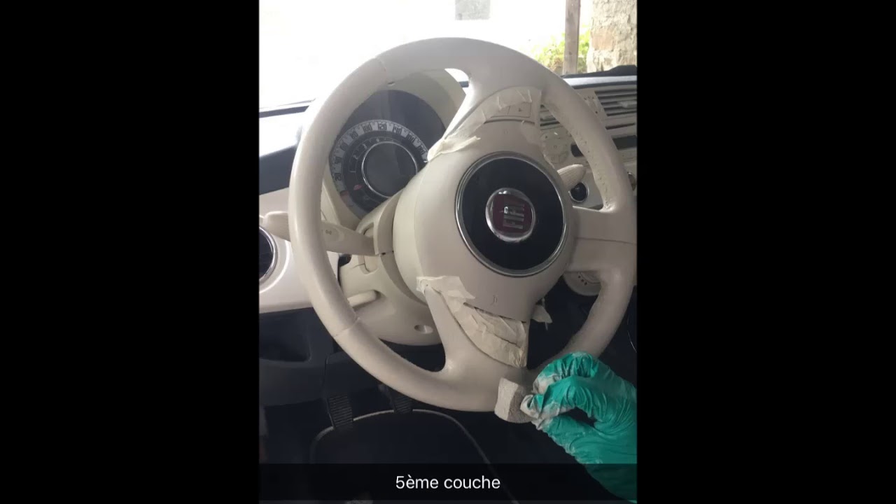 Rénovation volant Fiat 500 avec Loïc Animation