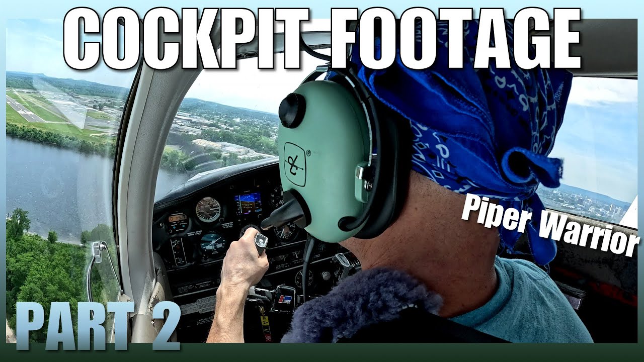 General Aviation Aircraft in the Cockpit View Hartford over CT River in the Spring | Part-2