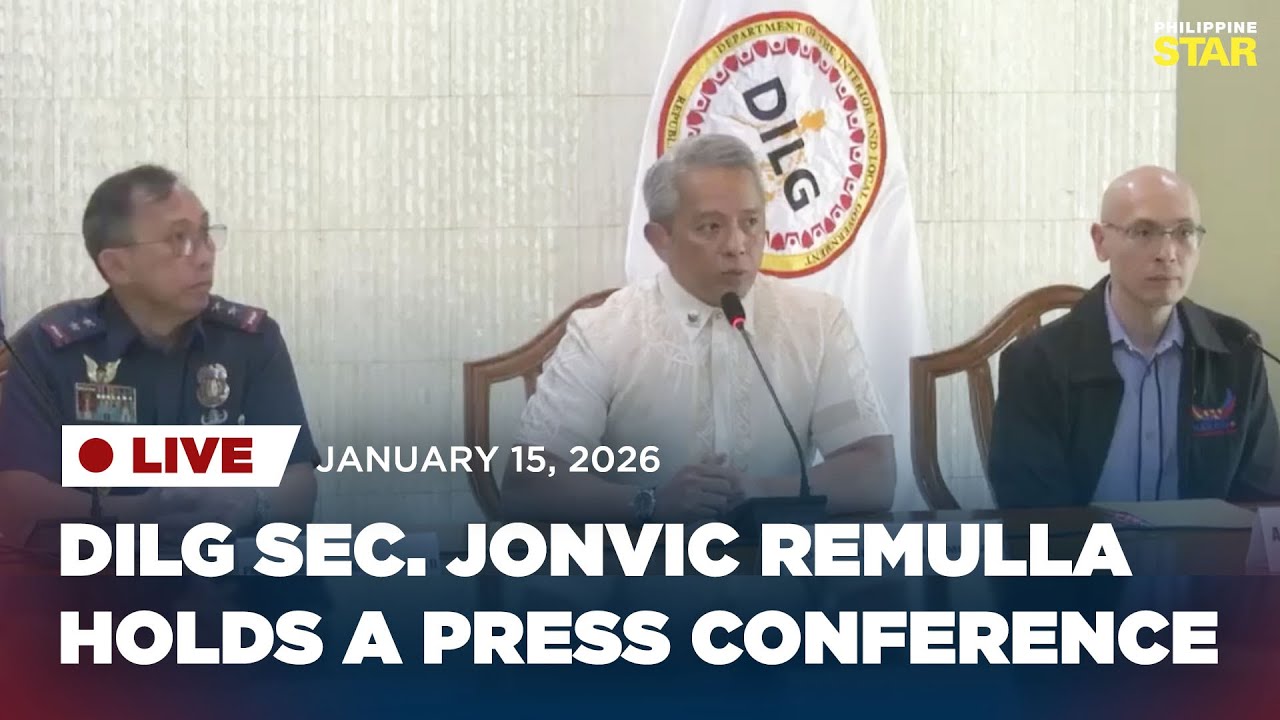 LIVESTREAM: DILG holds a press conference (January 15, 2026)