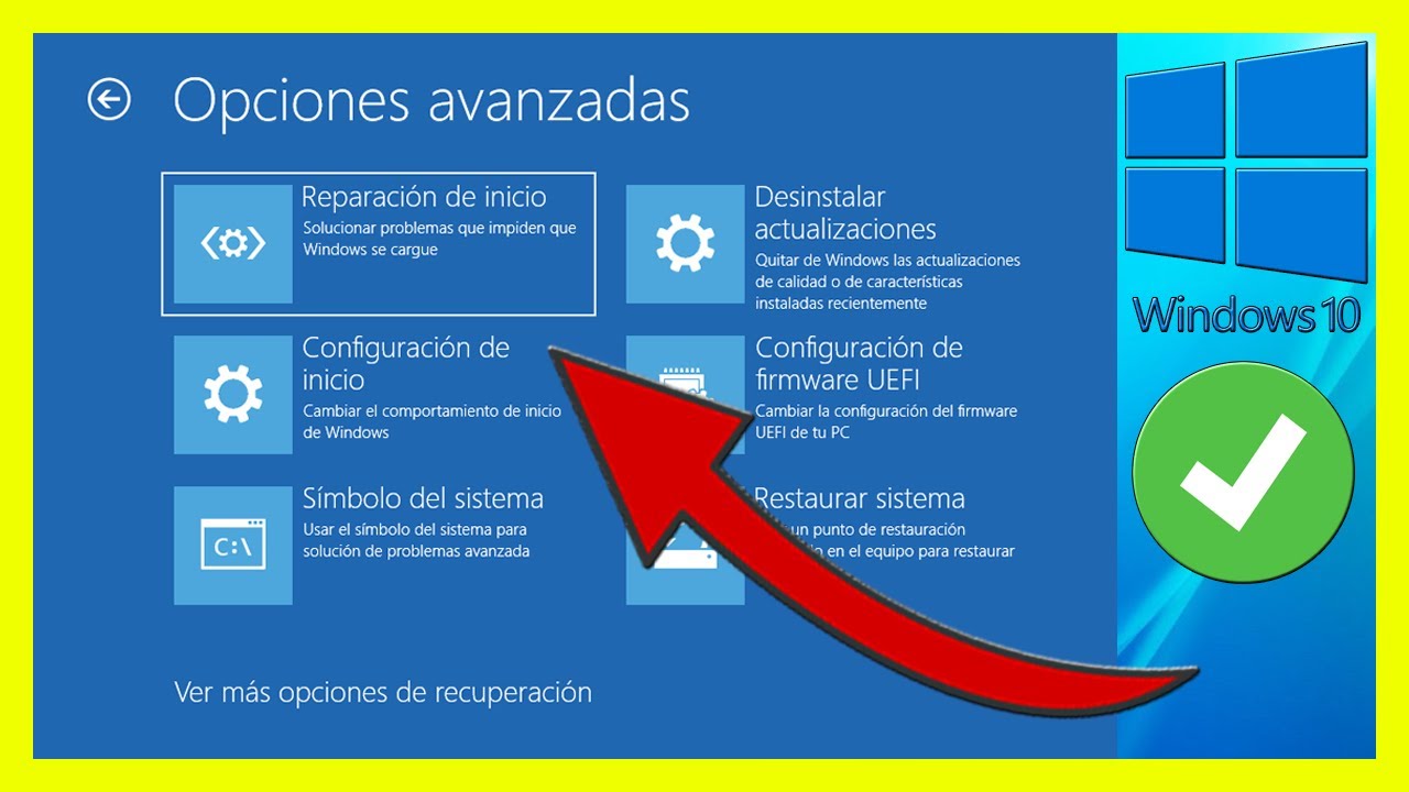 COMO REPARAR INICIO DE WINDOWS 10 ► Soluci&oacute;n Pantalla Negra en Windows 10 (No Inicia Windows 10)