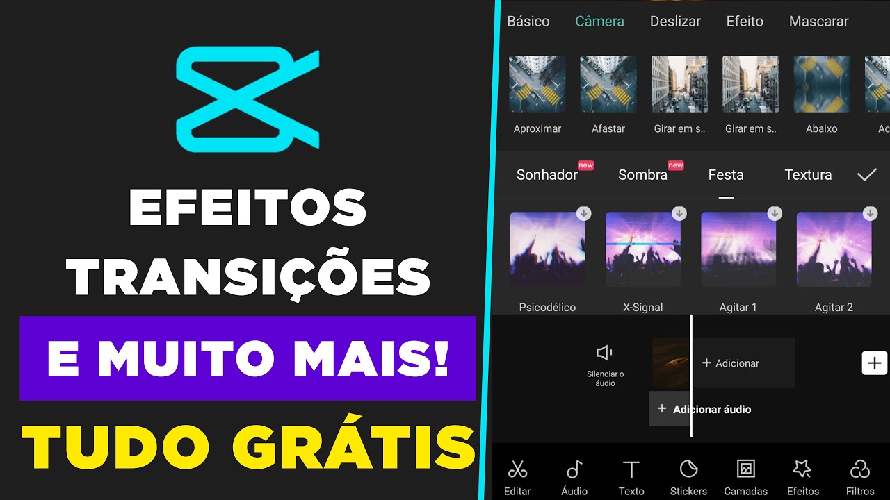 NOVO EDITOR DE VÍDEO PARA CELULAR ANDROID SEM MARCA DA ÁGUA COM MUITOS EFEITOS E TRANSIÇÕES GRÁTIS!