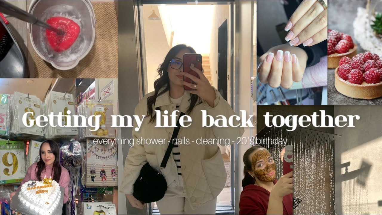 Getting my life back together 🚿🧹🎉| قاديت حالتي و جمعت روينة