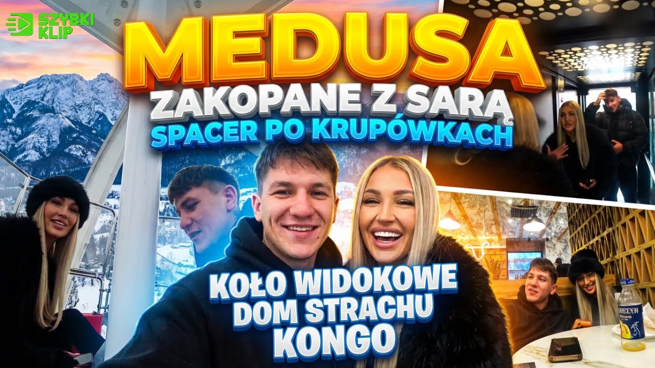 MEDUSA w Zakopanem z Sarą 😱 Krupówki, Koło Widokowe i Dom Strachu KONGO DZIEŃ 2