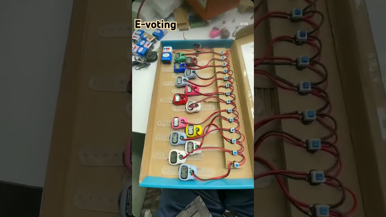 E voting machine for school project small and easy to make #technical #project
