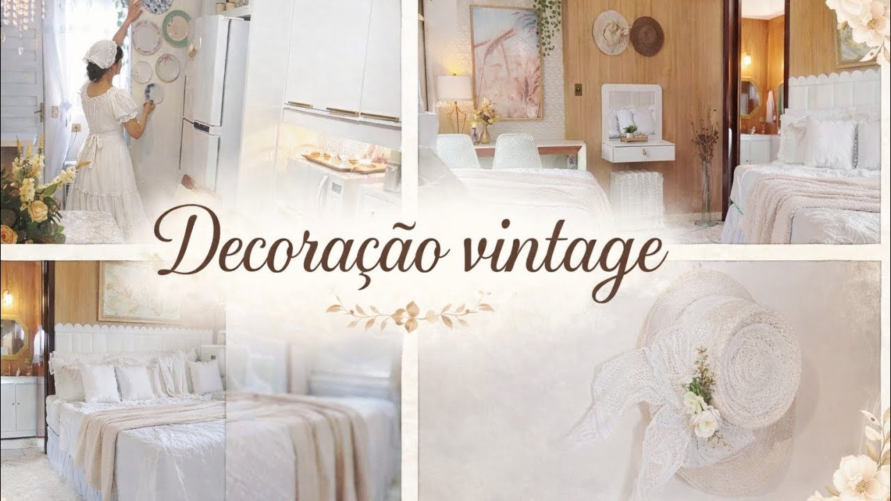 Decoração vintage e romântica | ideias de decoração para casa #provençal #vintage #farmhouse #casa 