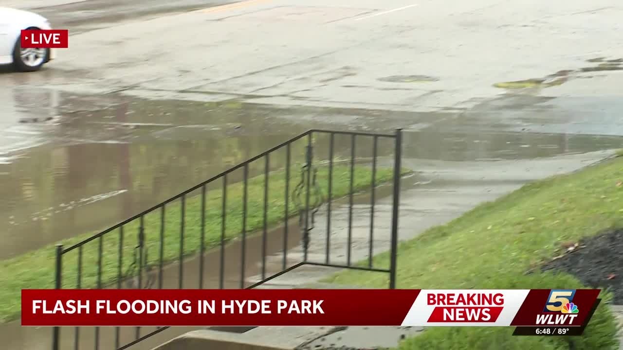 Heavy rain causes flooding on interstates, roads in Greater Cincinnati