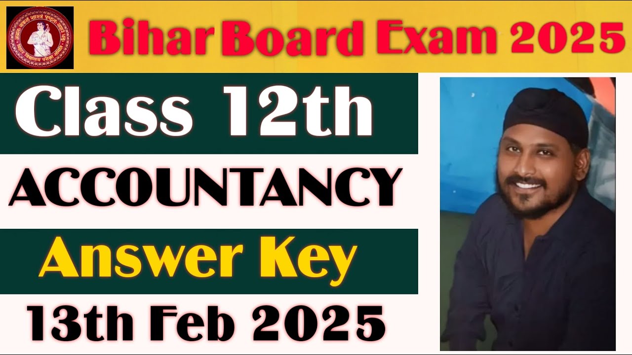 12th Accountancy Answer key 2025 | Accountancy Class 12 Question paper2025 Solution | BSEB 12