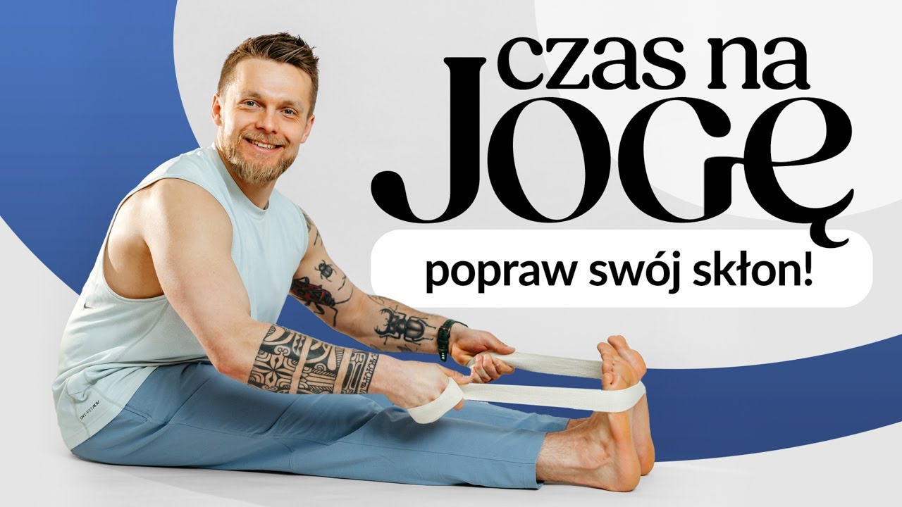 🧘‍♀️ Głęboki Skłon w Przód dla Początkujących | Rozciąganie Taśmy Tylnej Nóg 🦵 | POZIOM ★☆☆☆ |