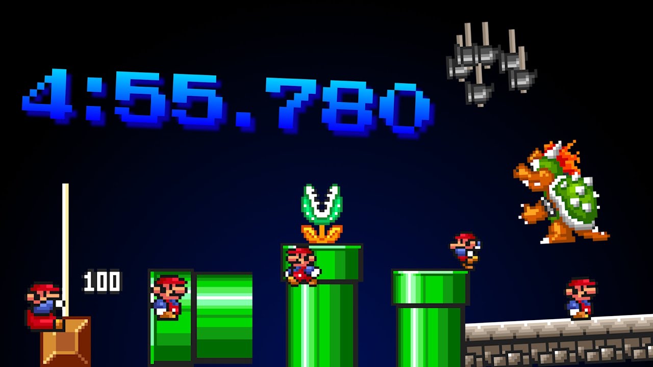Super Mario Bros. Any% All-Stars Speedrun за 4:55.780 *WR*
