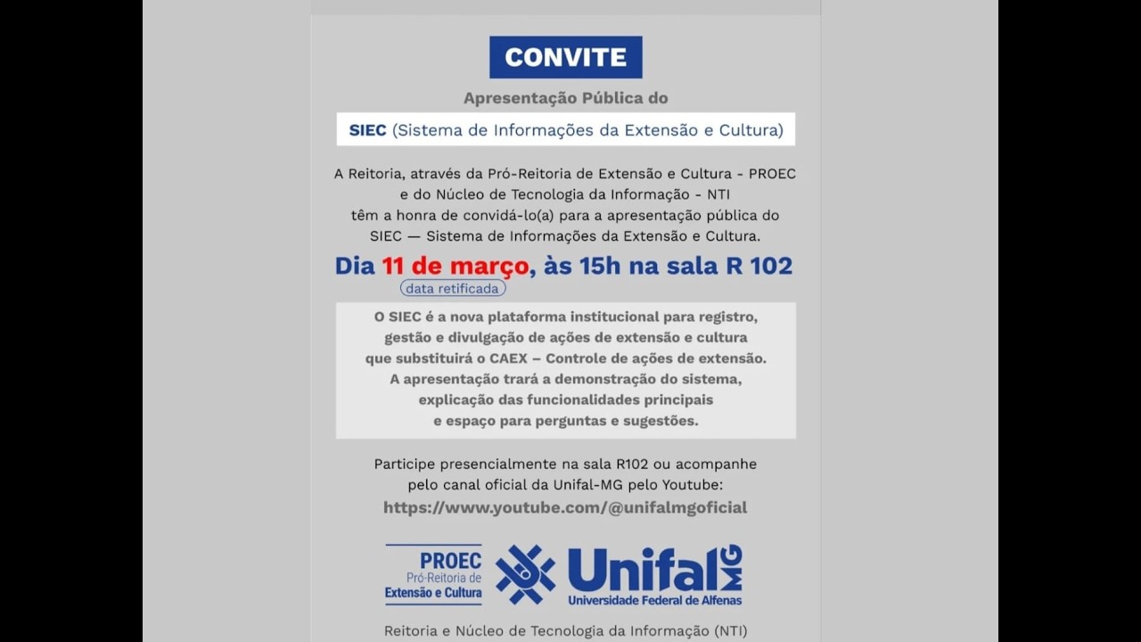 LANÇAMENTO SIEC.