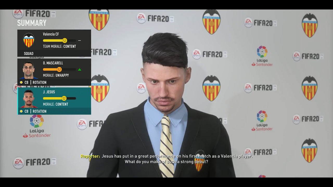 Fifa 20 Career Mode Valencia VS Real Sociedad