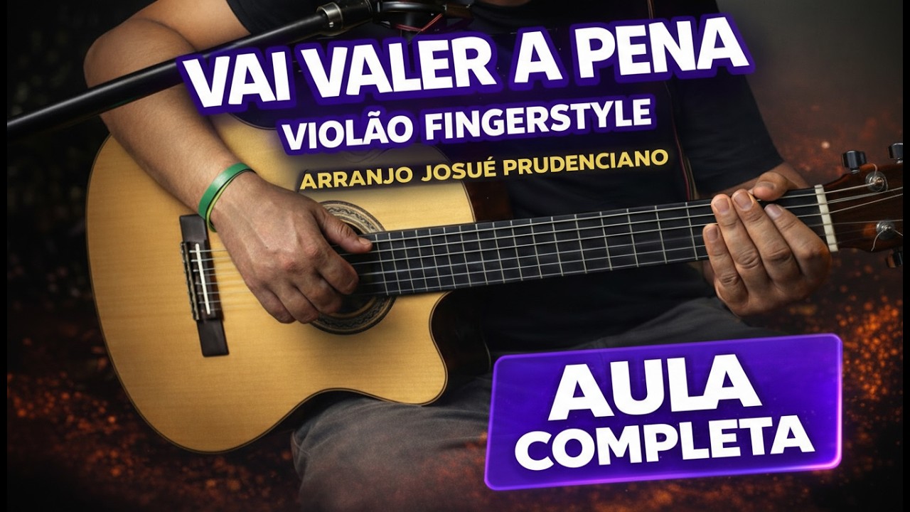 FINGERSTYLE - VÍDEO AULA - Vai Valer a Pena - Livres Para Adorar  Violão Solo