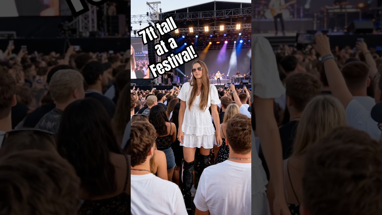 Being 7ft tall at a festival&hellip; #tallgirl #tallwoman