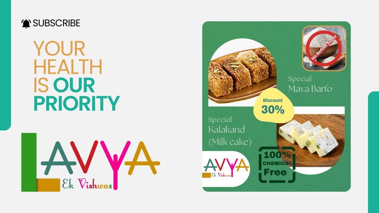 Lavya Kalakand and Barfi | No Refind Sugar use| No Preservative use |Make with pure A2 Buffalo Milk