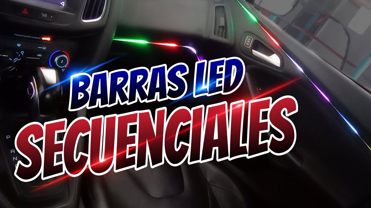 COMO INSTALAR BARRAS LED SECUENCIALES EN TABLERO Y PUERTAS