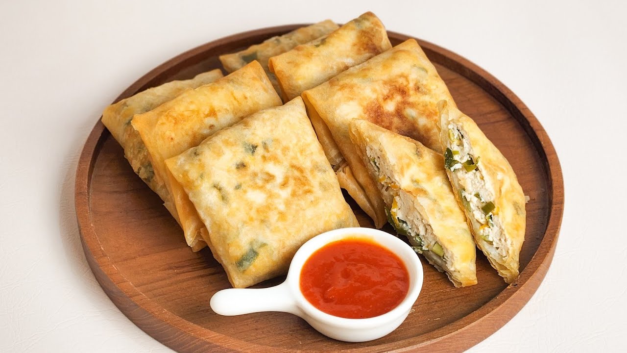 ПРОСТАЯ, НО ВЫЗЫВАЮЩАЯ ПРИВЫКАНИЕ ЗАКУСКА! РЕЦЕПТ МАРТАБАКА С ТОФУ И ЯЙЦОМ